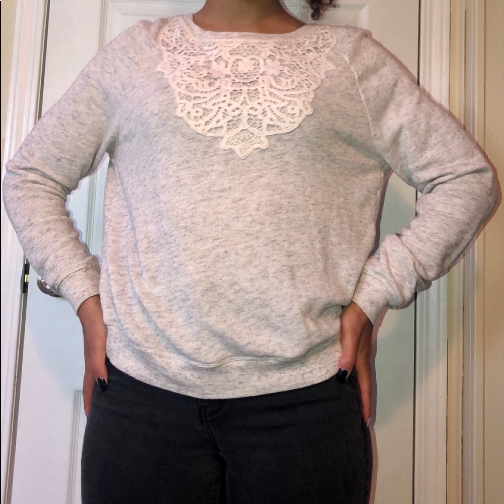 Crochet Detail Sweater